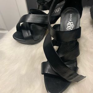 Black sexy stiletto heels rock republic